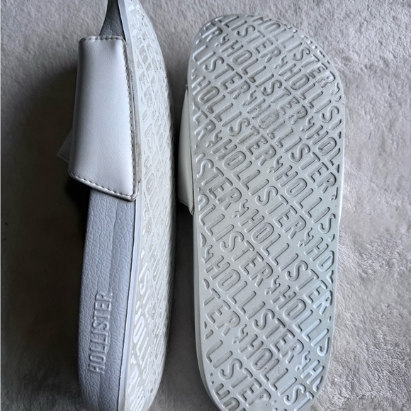 Hollister white unisex summer slides - Picture 3 of 3